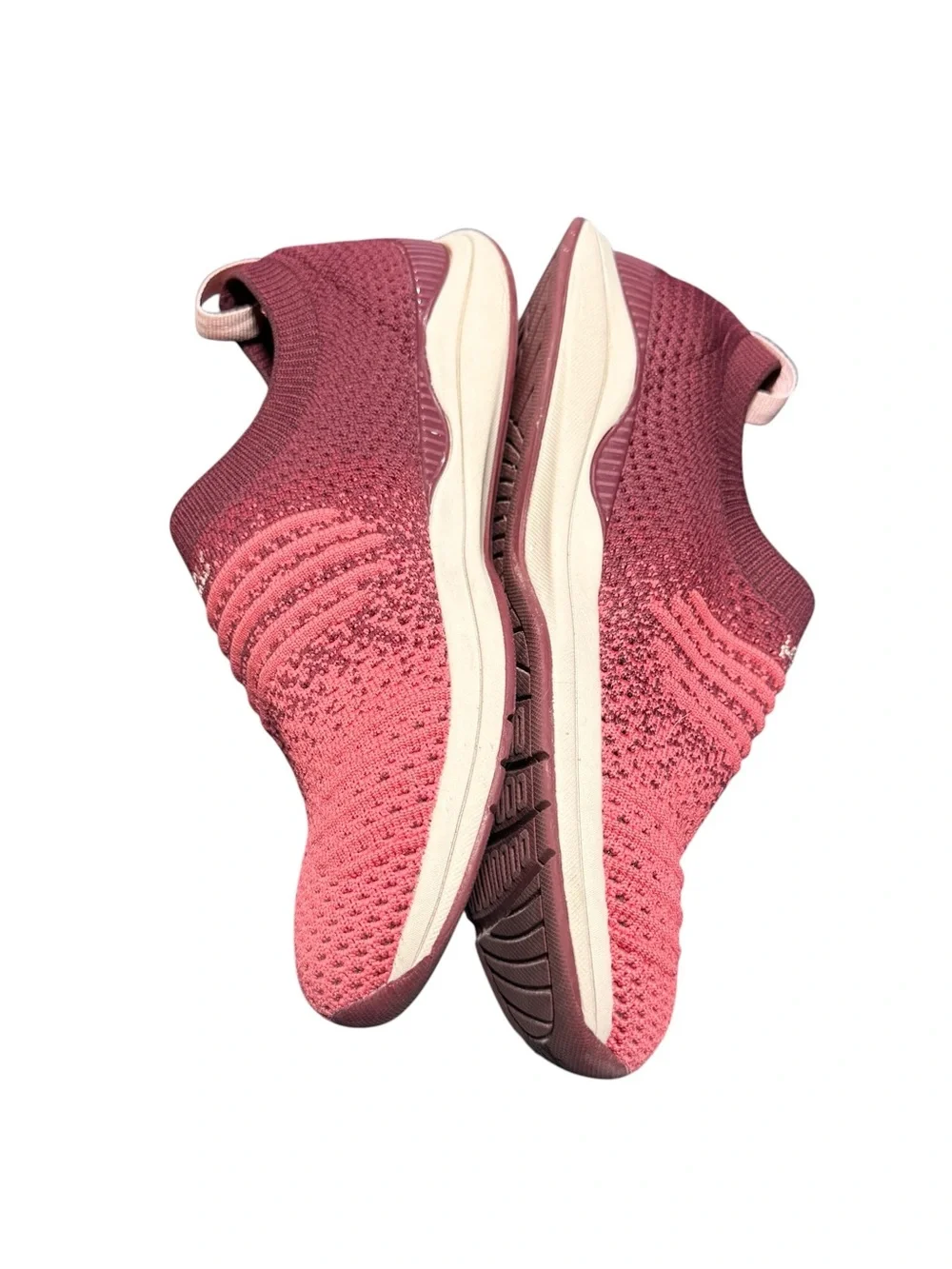 Kuru Stride Walking Shoe Slip On Size 6 Stretch Comfort Athletic Red Recovery
